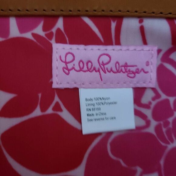 Lilly Pulitzer Off The Wagon Quilted‎ Green Canvas Tote Shoulder Bag NWT - Picture 7 of 12